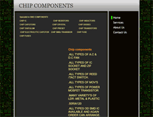Tablet Screenshot of chipcomponents.in
